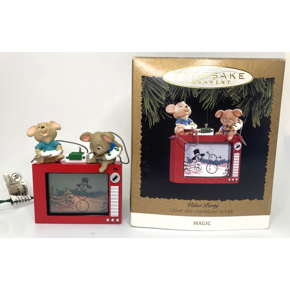 1996 Hallmark Video Party Ornament SKU U124